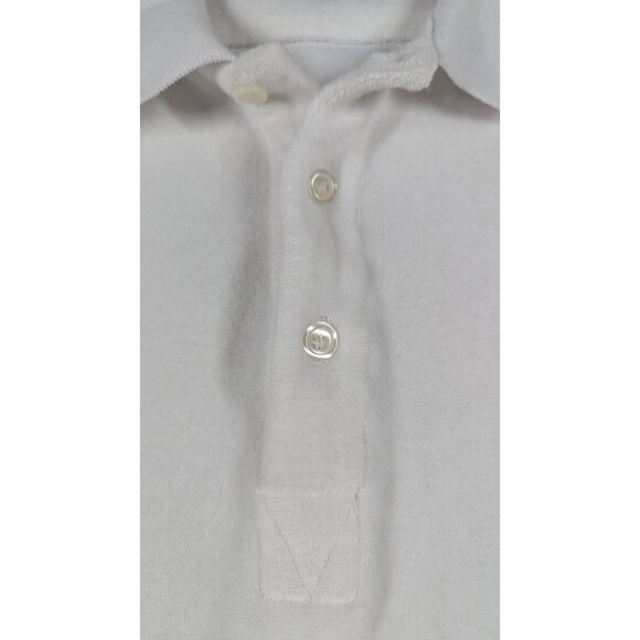 Vilebrequin Men Shirt XXL Terry Cloth Polo Ribbed Collar Tailored Fit‎ Logo - Picture 4 of 14